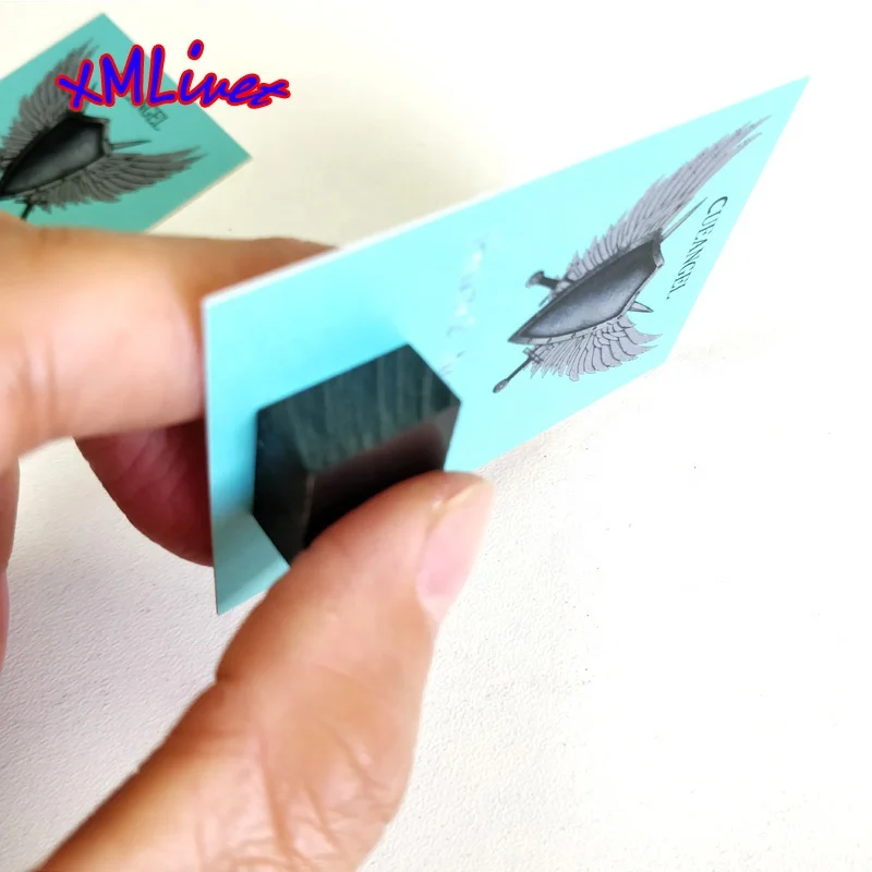 CUEANGEL latest square shape Pool Billiards Punch and Jump cue tips coffee/black color High quality cue stick tips accessories