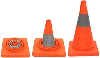 45cm Orange Folding Collapsible Traffic Cone