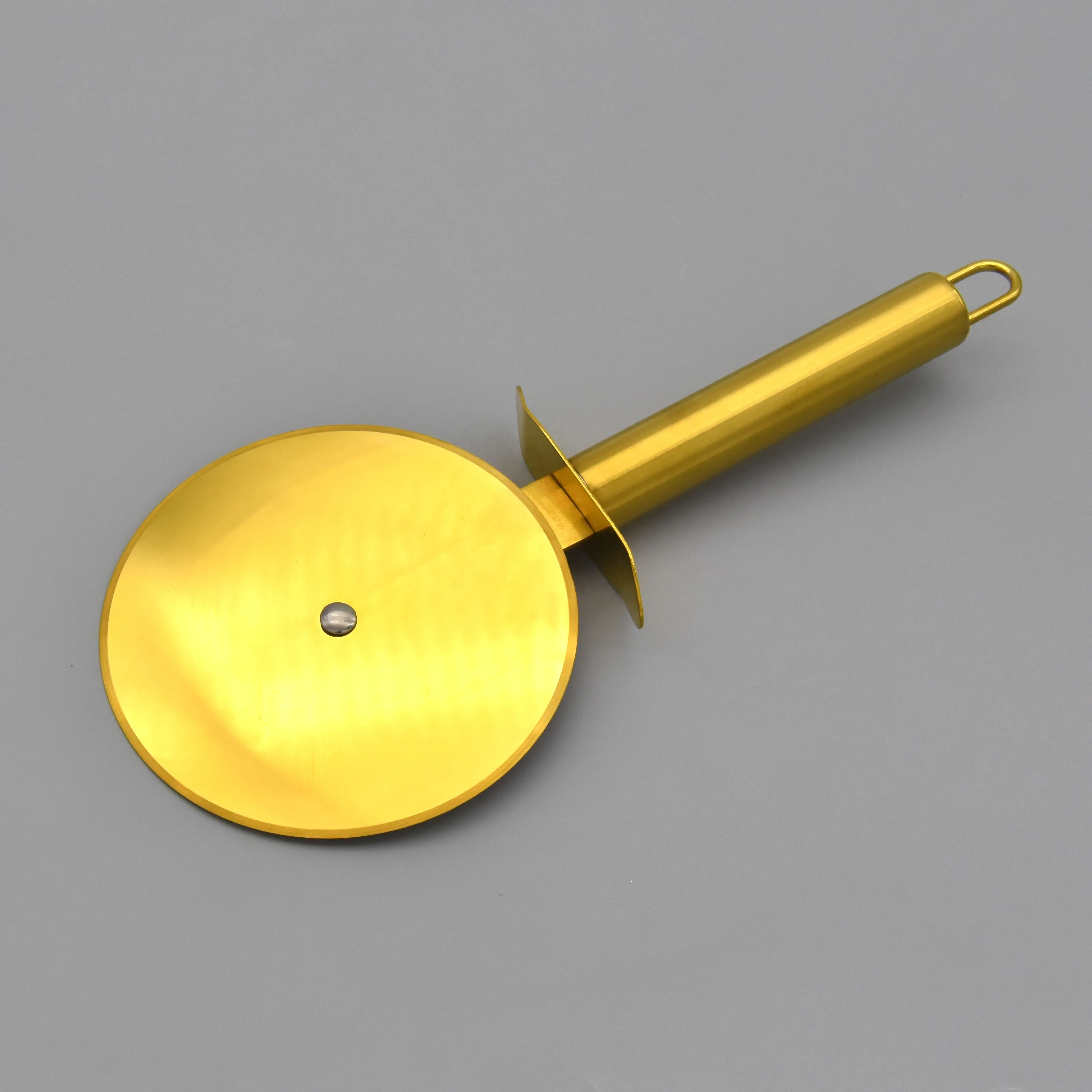 Gold Plated Copper GD Stainless Steel Custom Cake Server Shovel Set Roller Wheel Pizza Cutter