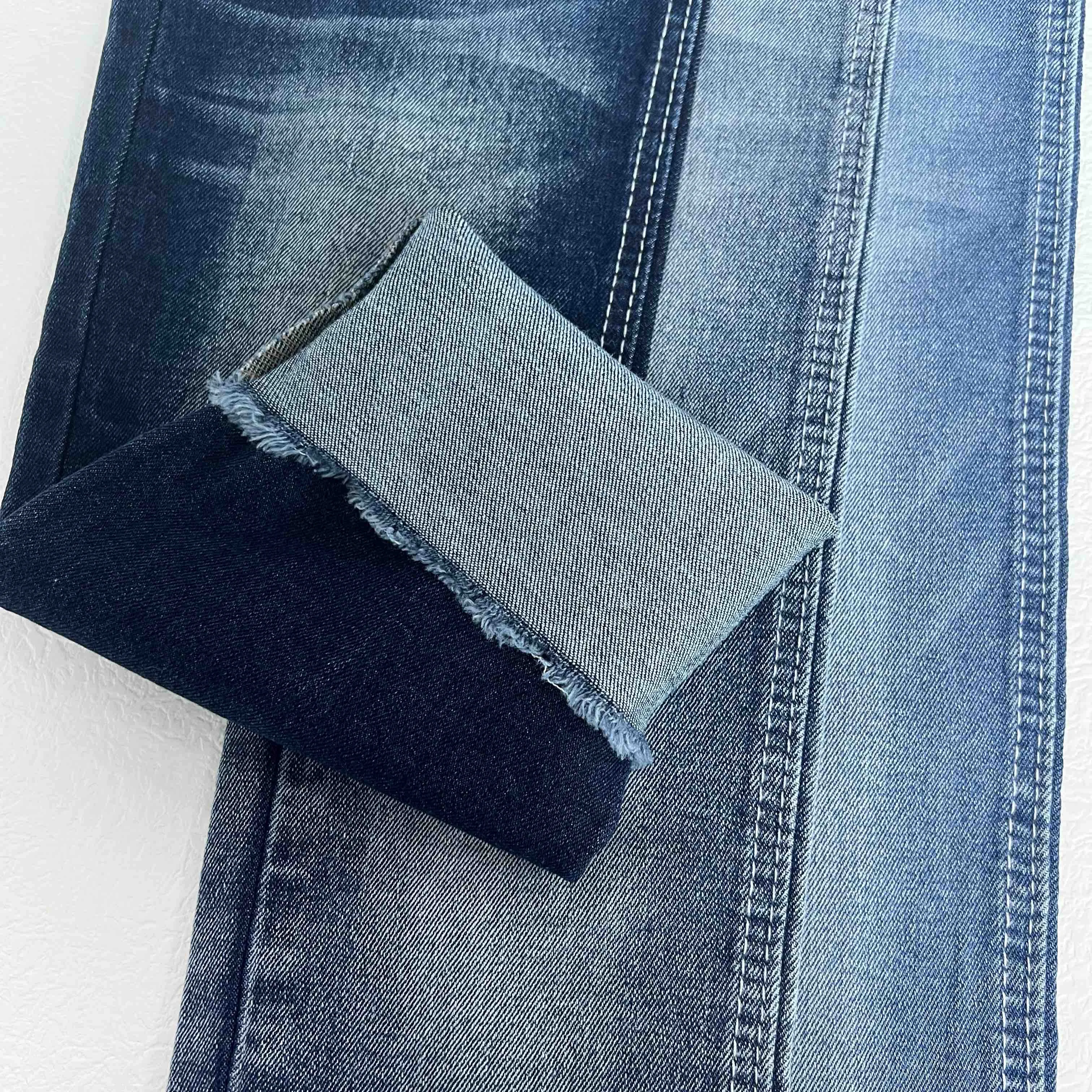 10oz Blue Indigo OE Twill  Stretch Denim Fabric Jeans Fabric In Roll