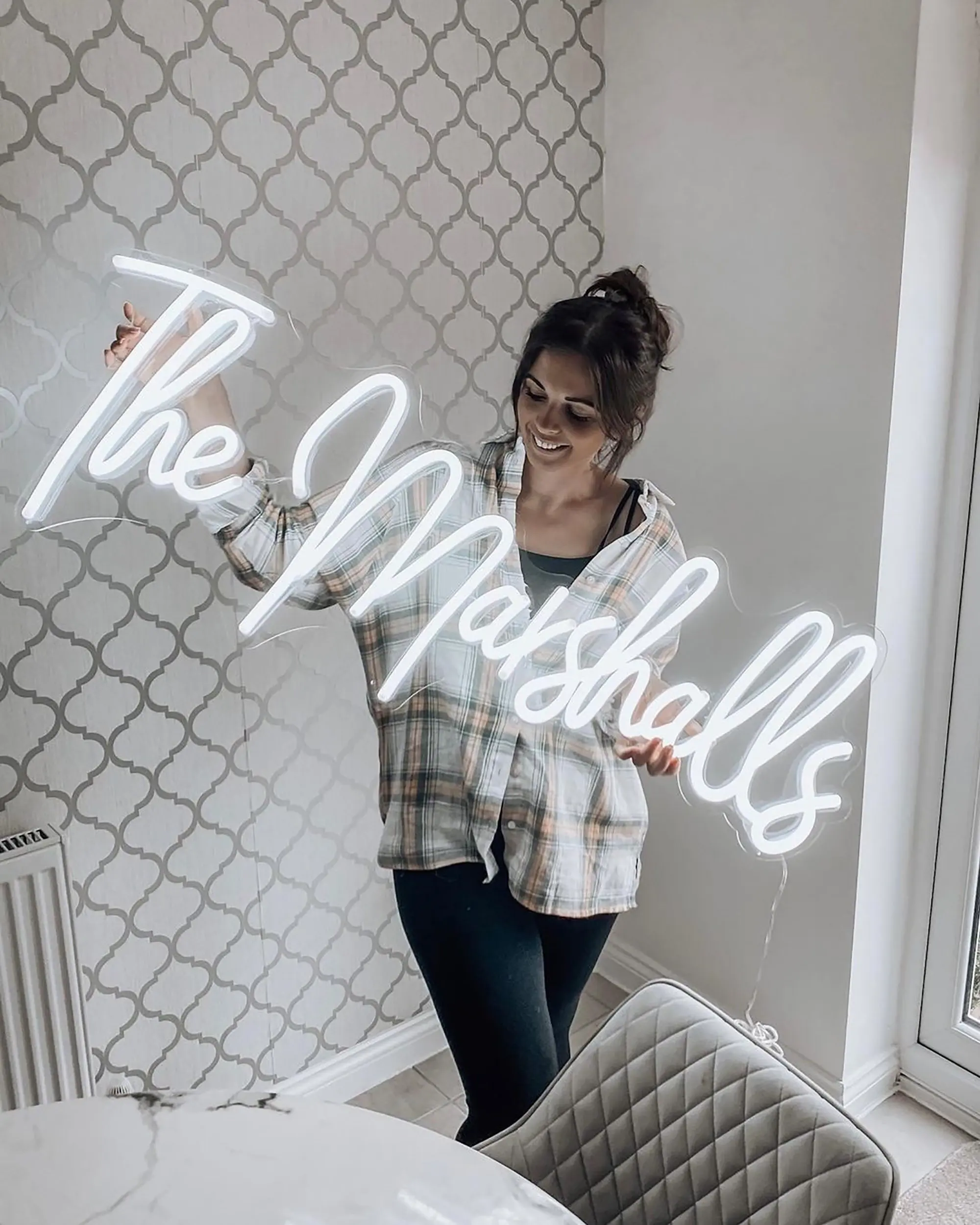 Business neon sign Neon logo LED bar sign custom logo  name light  Wedding Sign LED Gift Room Home Decor