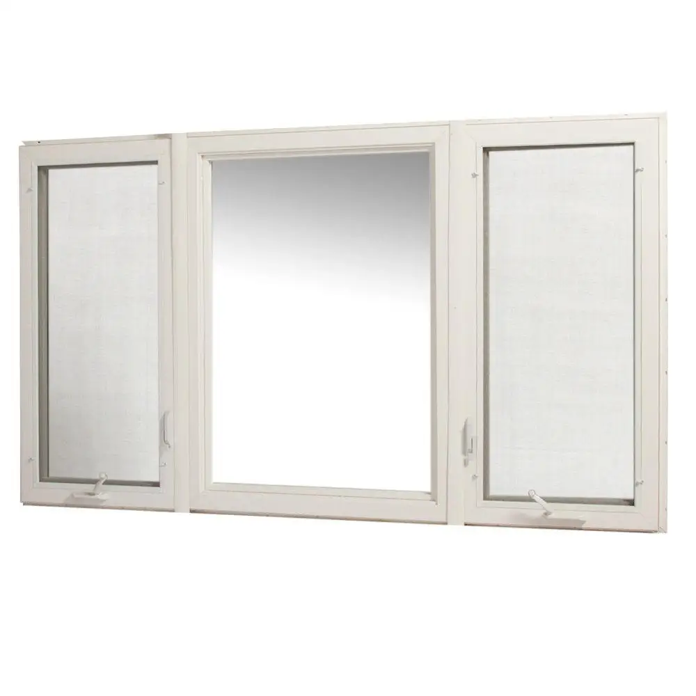 The new design modern popular window aluminum frame tempered glass for casement window