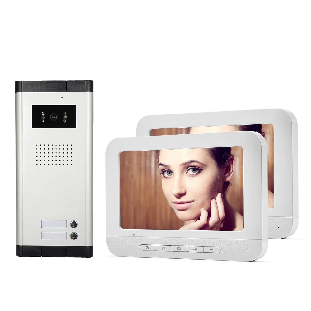 multi apartments video door phone intercom system video doorbell camera with waterproof cover