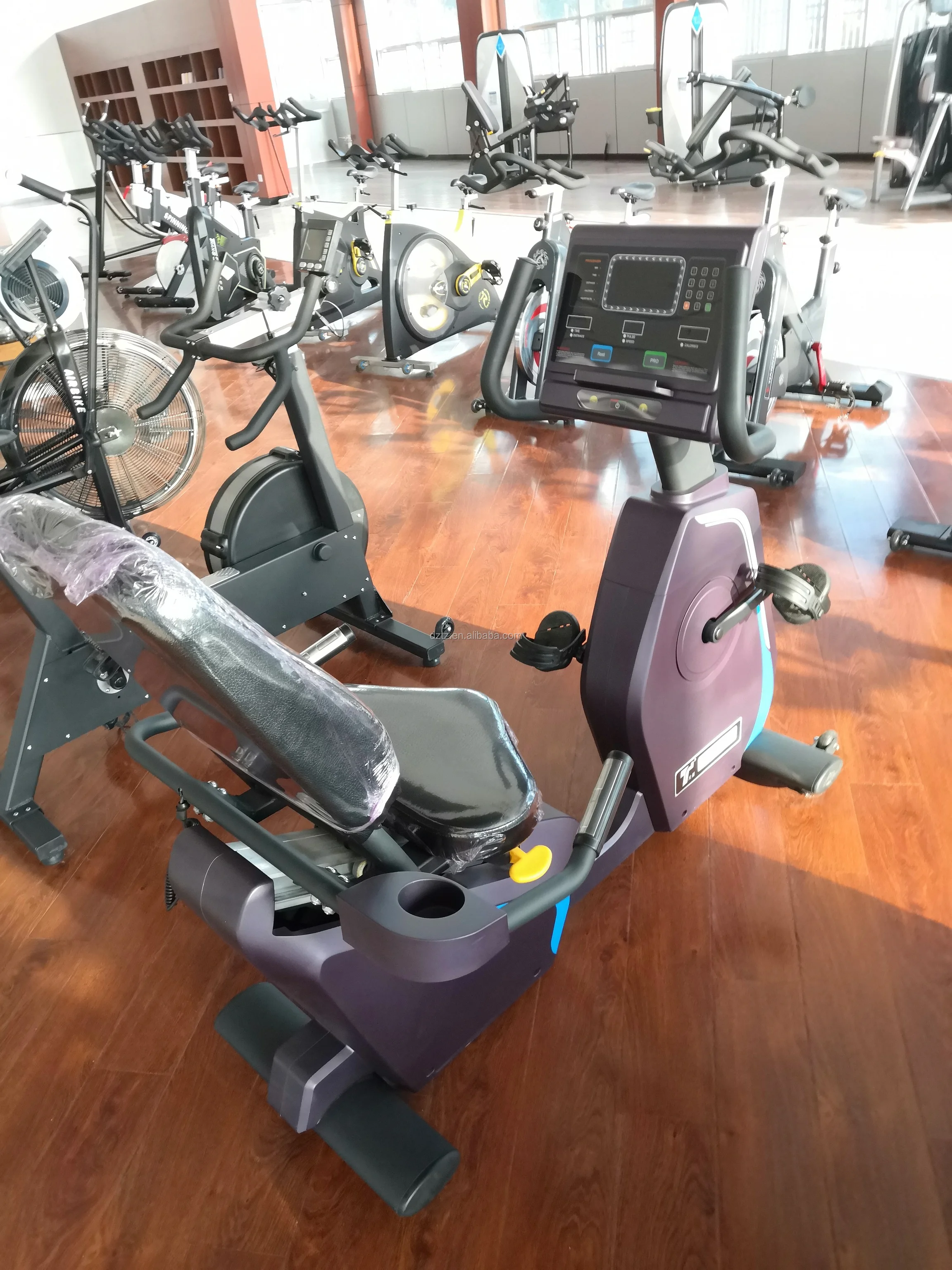 TZ-2020B Commercial Recumbent Bike LED Display with Steel Material for Universal Exercise Applications