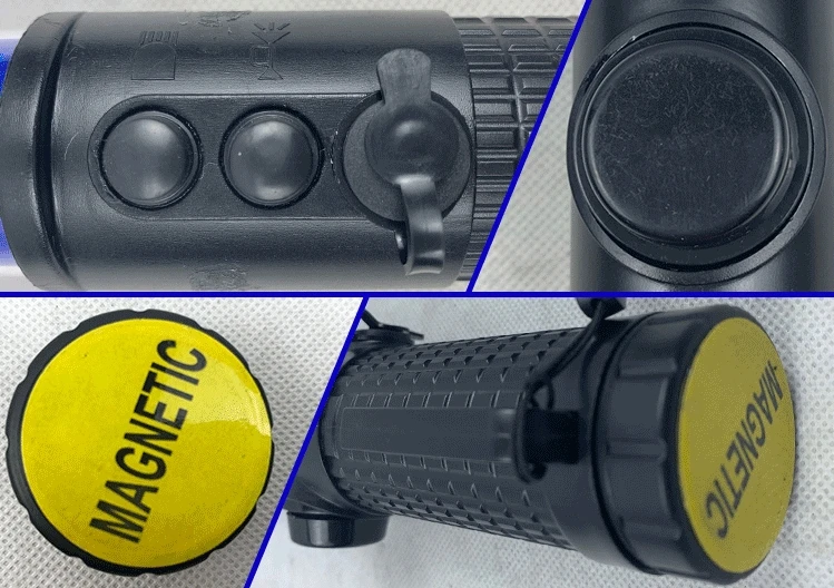 Handheld Magnetic LED Flashing Wand Red Color Whistle Warning Stick Traffic Signal Baton