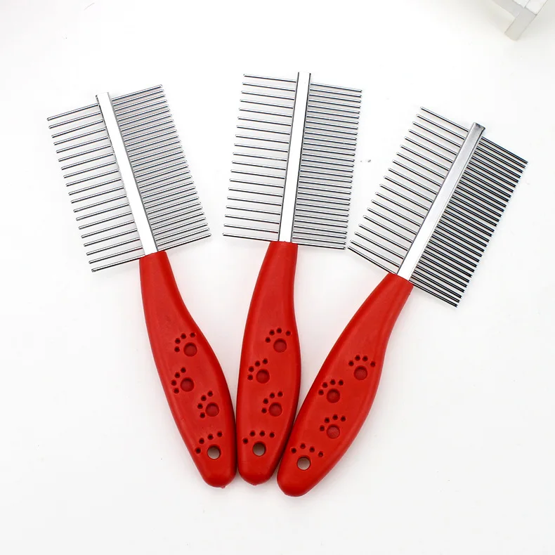 DRESSPET Portable Pet Grooming SetsHair Comb Cat Dog Small Animals Remover Stainless Steel Hair Remover