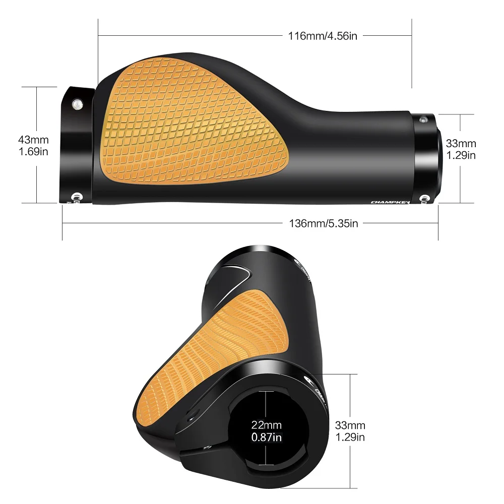 Champkey Bicycle grips Comfort BMX Cycling ergonomic bike grips bicycle parts Comfort BMX Cycling ergonomic bike grips