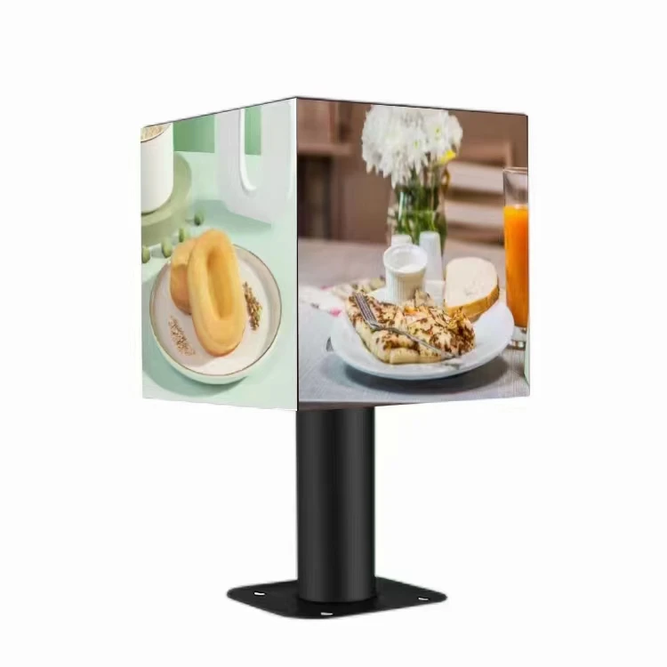 High Resolution outdoor P3.91 4/5/6 sides led Magic Cube display full color Customized smart led screen for Advertising