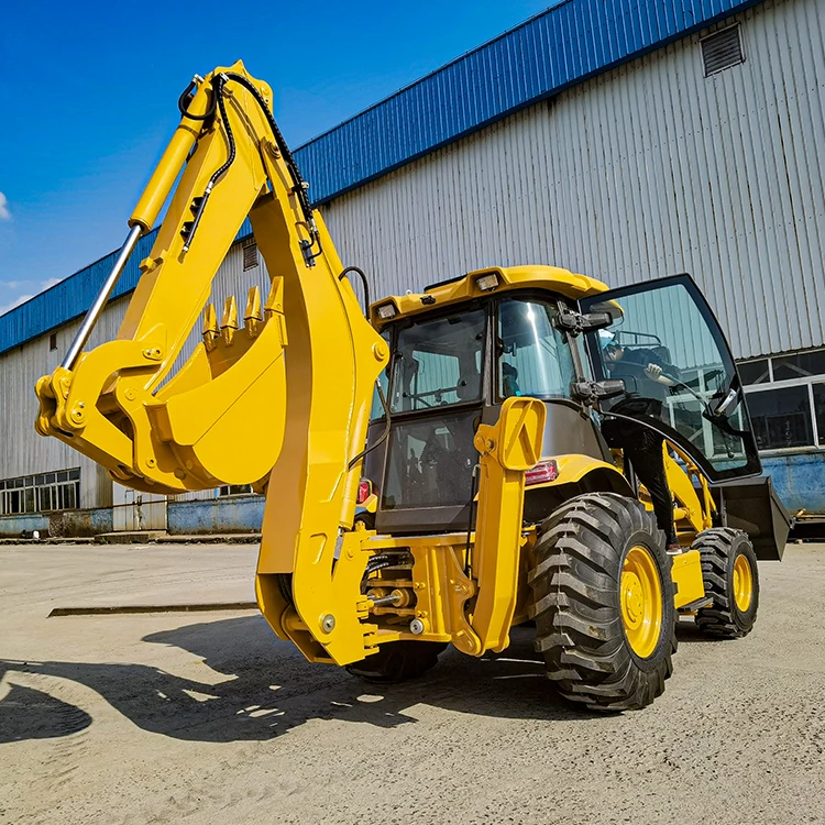 WZ388 2 5 тонный колесный погрузчик с экскаватором 4x4 фронтальный многофункциональный экскаватор для продажи CE