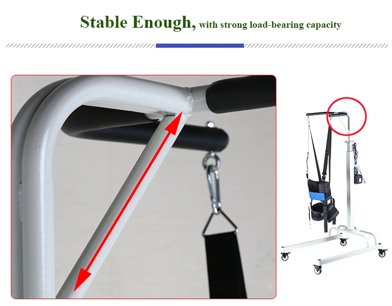Walking Rehabilitation Patient Lifting Device Gait Training Device Electric Unweight System with medical Slow Speed Treadmill