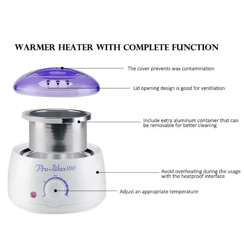Best Sellers in Hair Waxing Warmer with Silicone Pot Paraffin Wax for Hand and Feet Hair Removal Device Electric Wax Heater