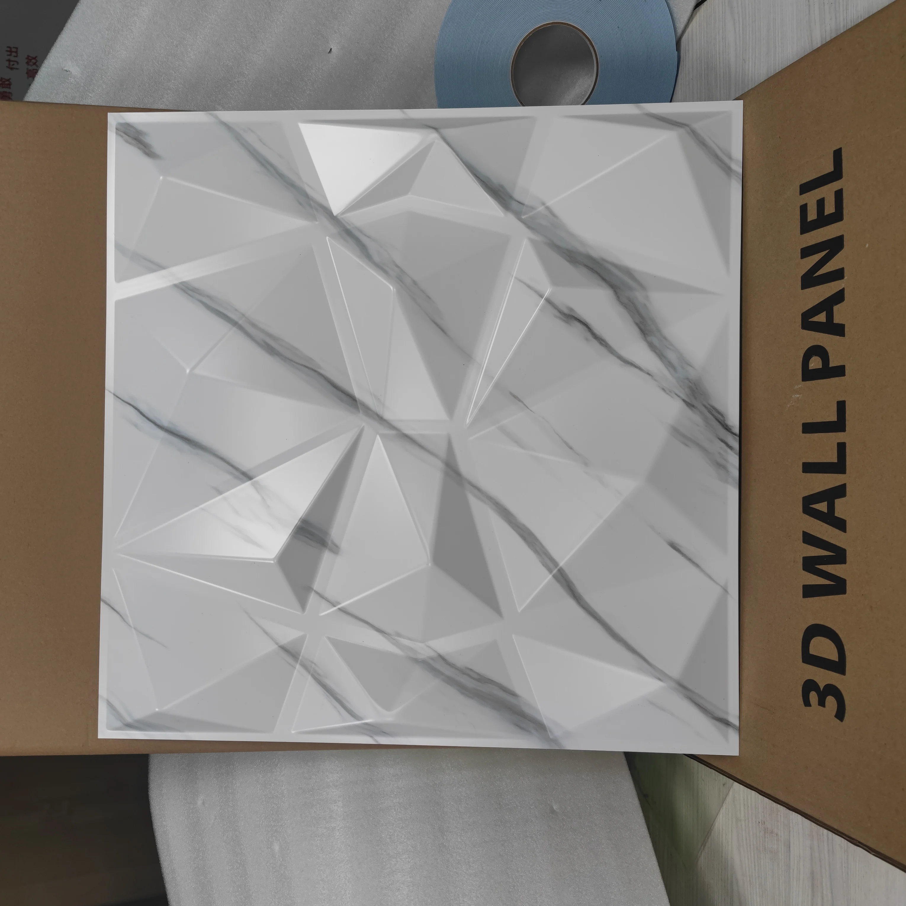 Best selling marble diamond texture pvc laminated panel Indoor and outdoor decorative wall 3d panels