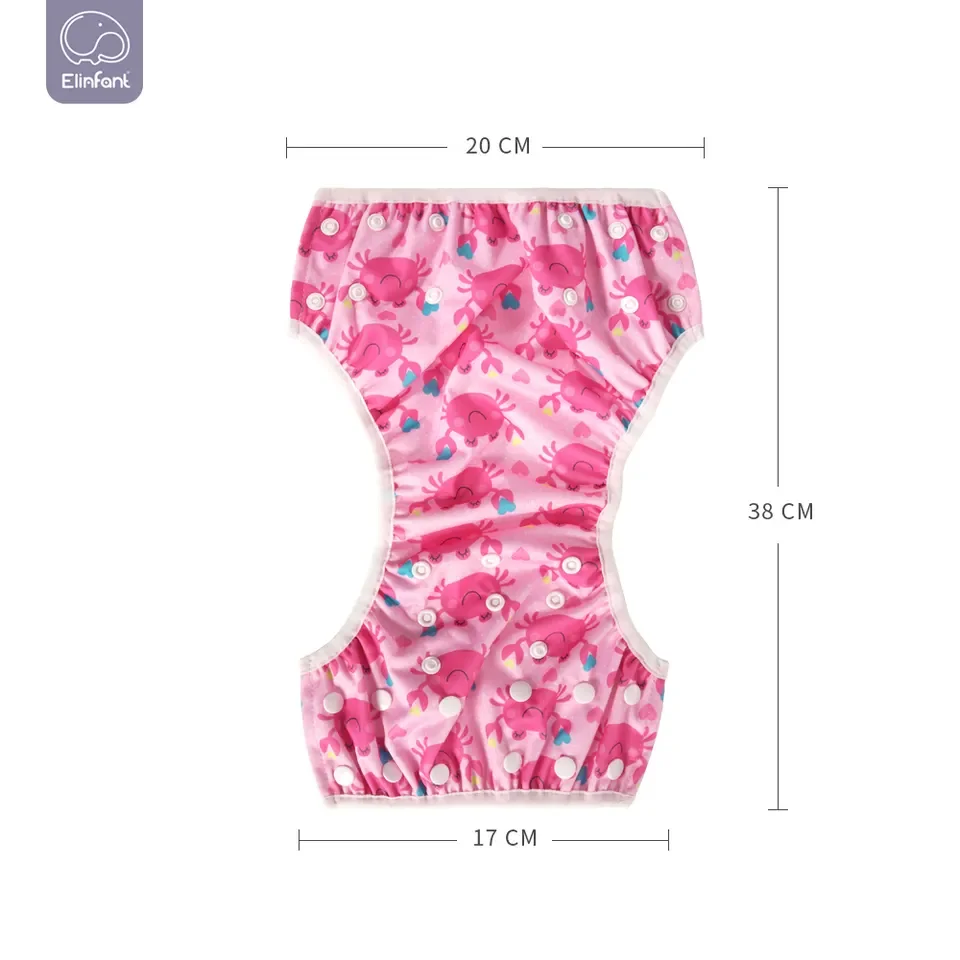 Happyflute Manufacture Reusable Cloth Diaper One Size Adjustable Washable Pocket Nappy Covers Training Pants for Baby Boys Girls