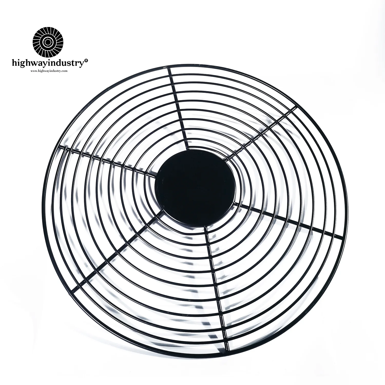 Шосевой черный промышленный вытяжной вентиляционный осевой вентилятор крышка