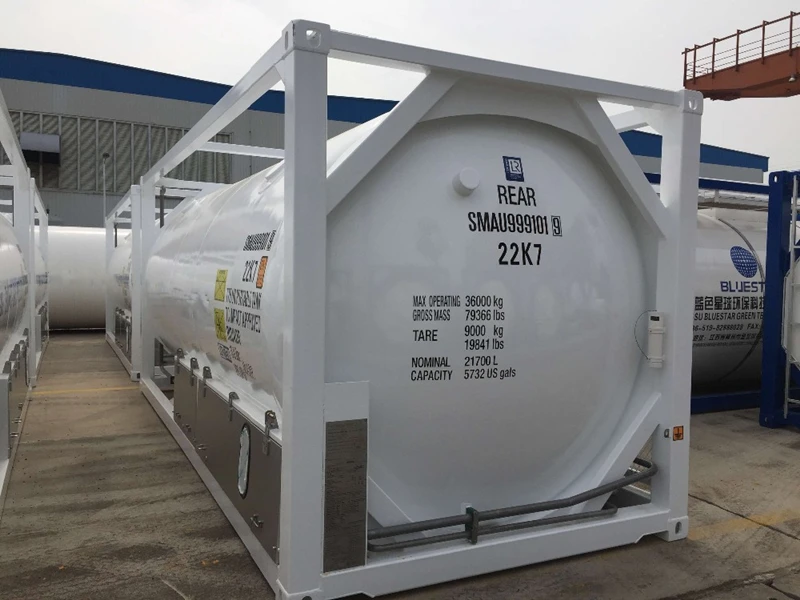 T75 ISO Tank Container UN Portable Tank Nitrogen LIN 21000 Liters tank