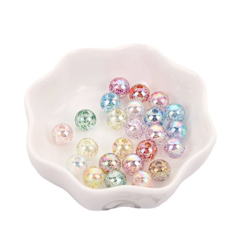 Acrylic beads AB color onion powder small round beads  hair rope bracelet beaded jewelry accessories wholesale
