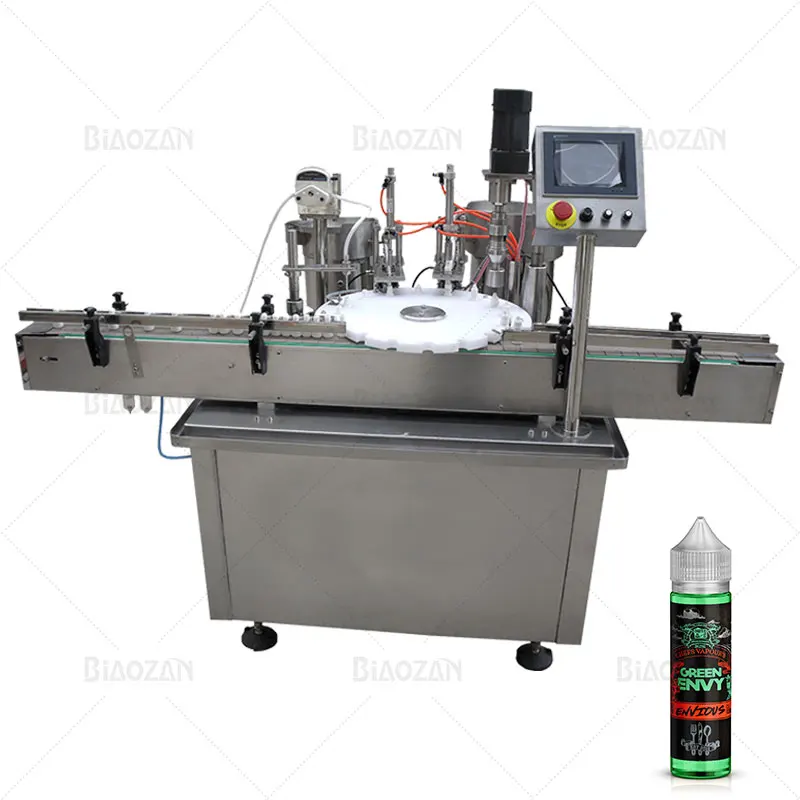 Shanghai Biaozan dropper bottles 2oz filling capping and labeling machine for cbd oil