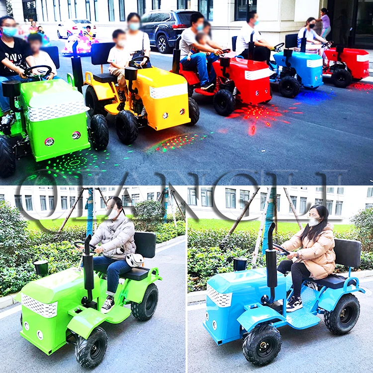 Amusement Park Rides Tram Equipment Outdoor Square Car Electric Tractor Battery Operated Bumper Game Car