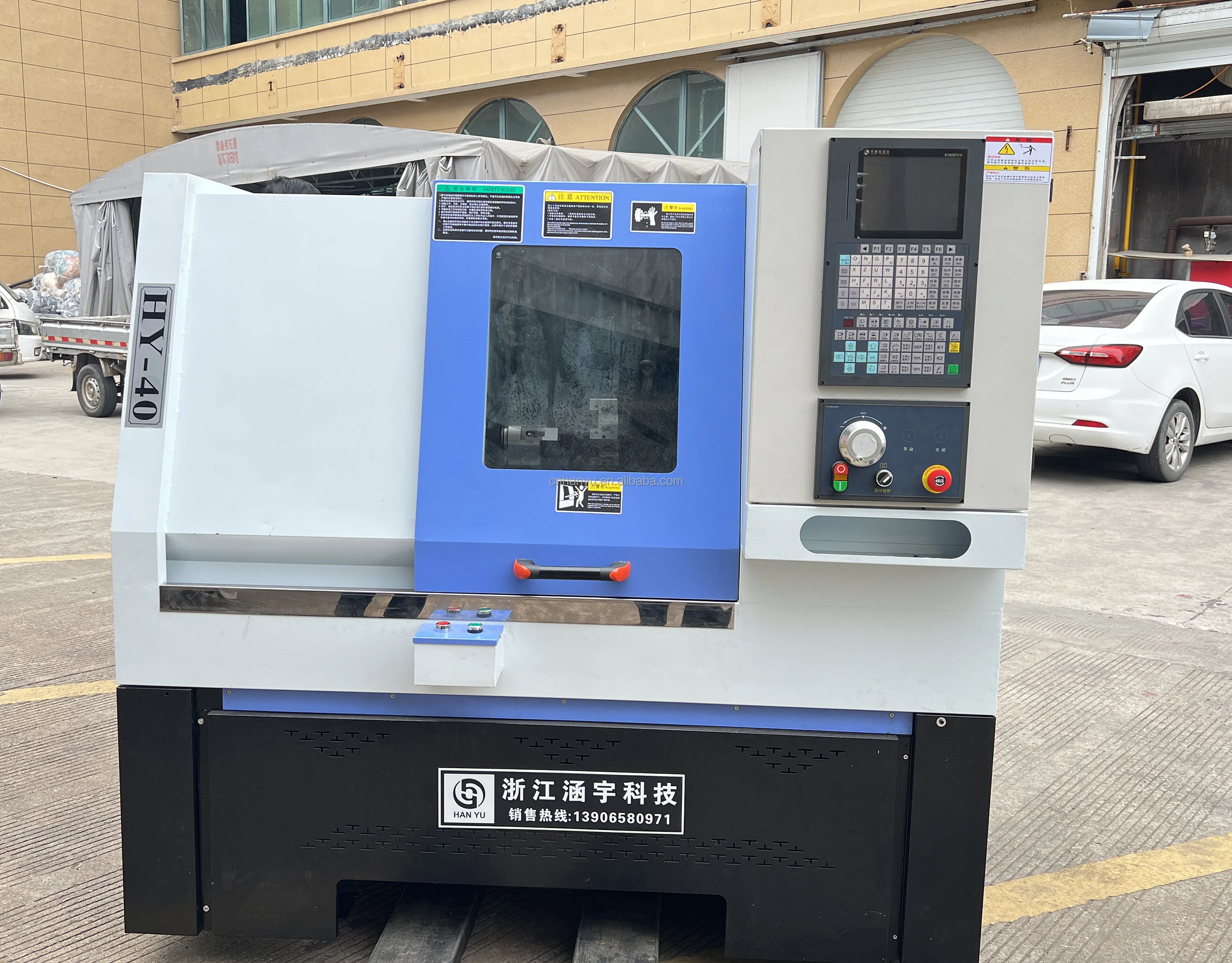 CNC  machine tool with high and low rail inclined bed turret HY-T36