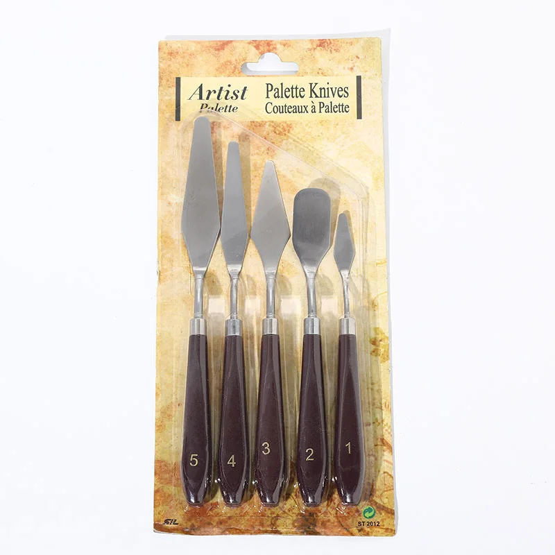 Amazon hot sale 5pcs a set palette knife painting knives