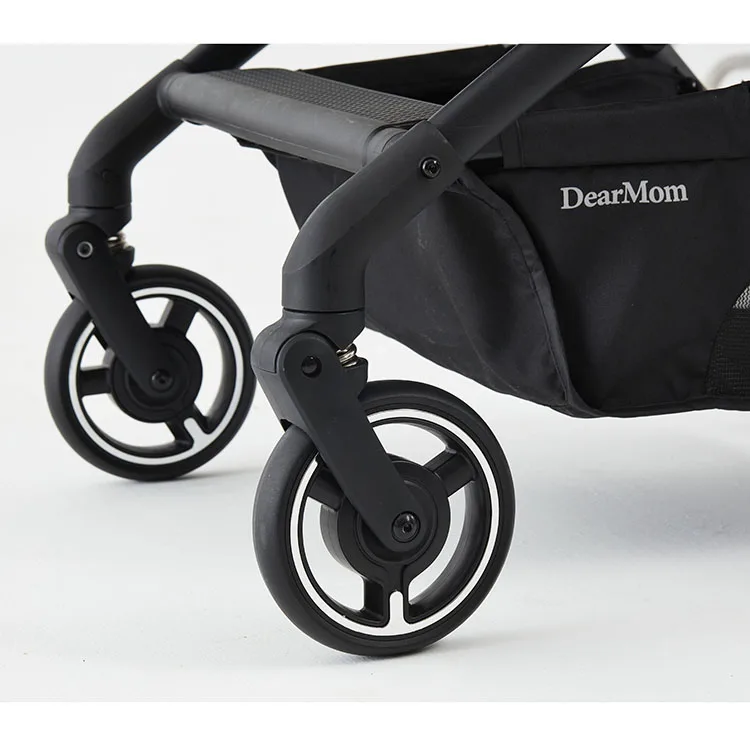 High-view Shock-absorbing custom aluminium foldable stair climbing push baby walkers