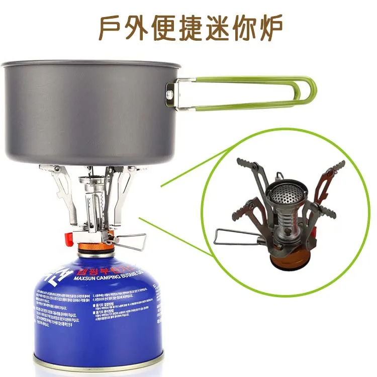 Outdoor Hiking Portable Folding Gas Stove Burner s With Piezo Ignition integrated MINI Stoves