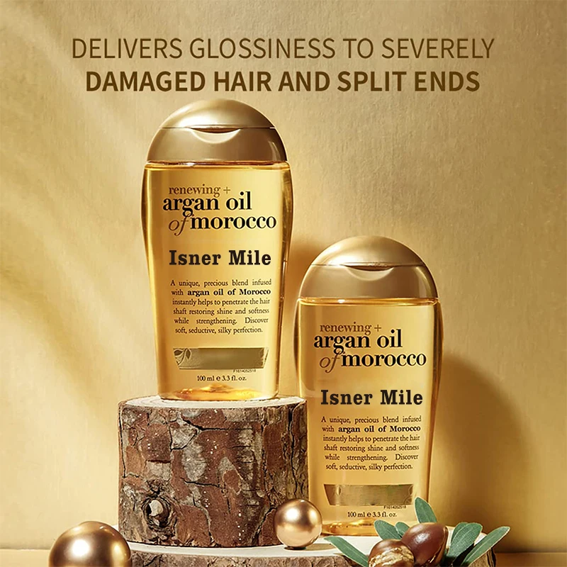 OEM ODM Moisture Shine Hair Care body&face oil and Argan Oil Hair Serum Hair Oil