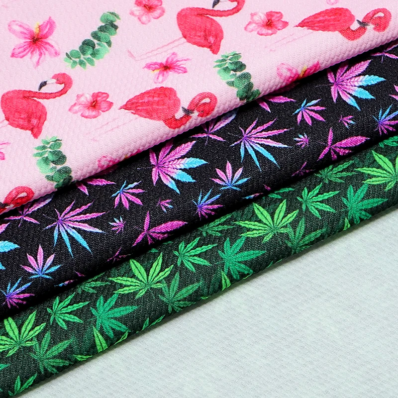 Wholesale Bullet polyester taffeta fabric Rolls Custom 4 Way Stretch Liverpool Fabric style textile for Hair Bows 50*140CM