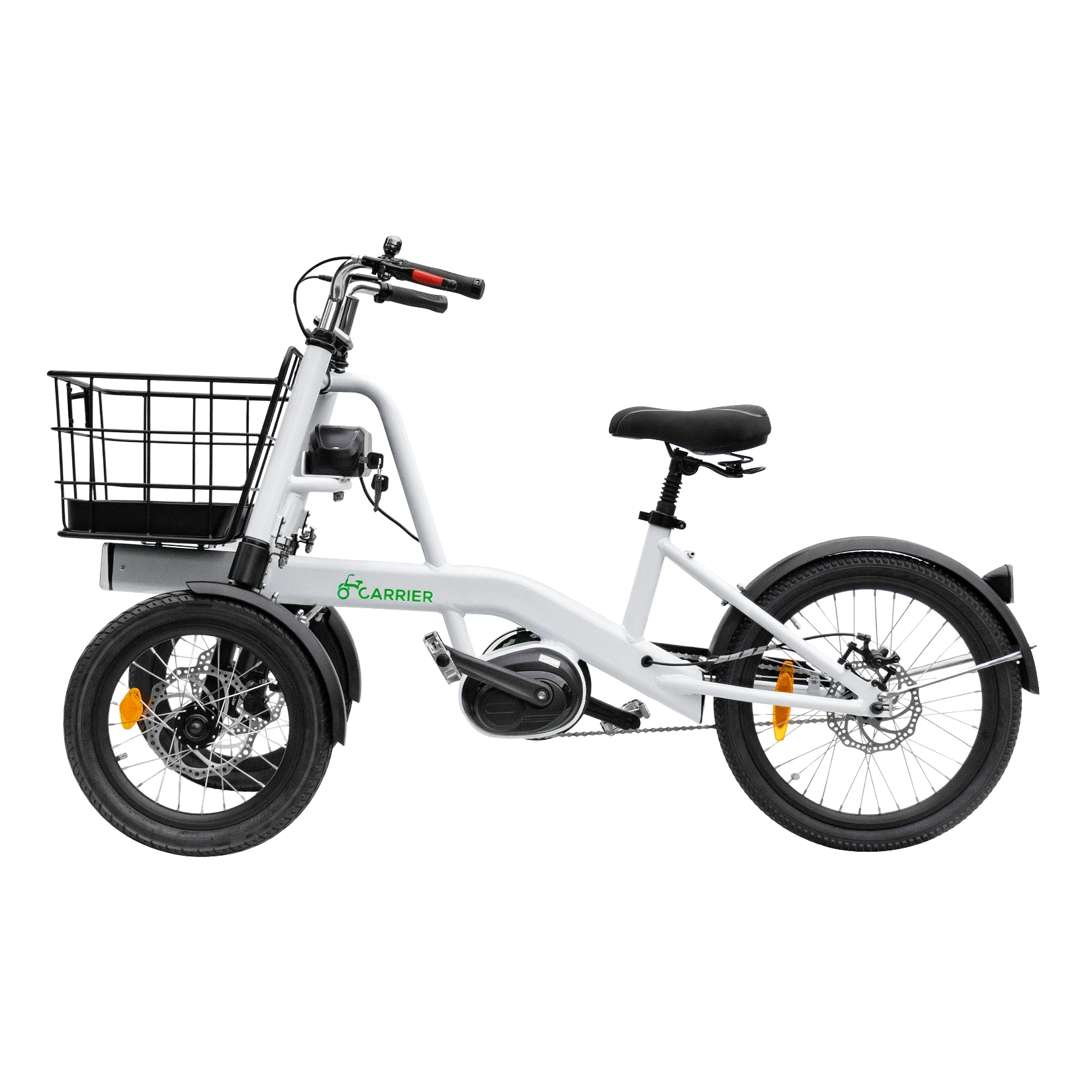 Inverted three-wheeled electric scooter rolleproof two wheels in front