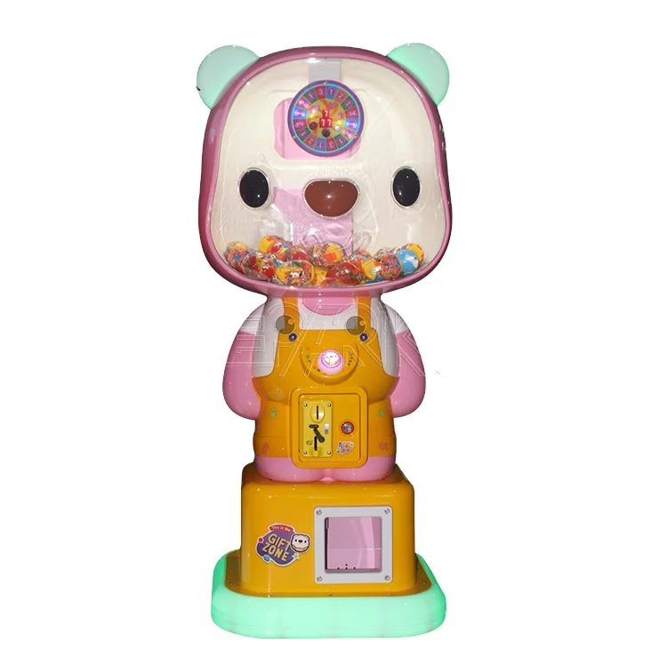 2022 новейшие аркадные монетные машины Bear Capsule Lollipop Toy торговый автомат Gashapon