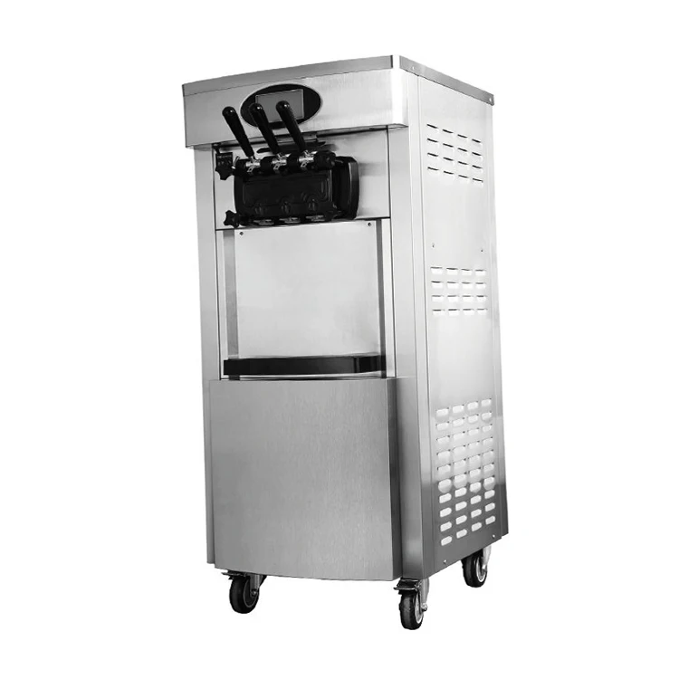 Ice Cream Makers 3 Flavor Automatic Commercial Yogurt Ice Cream Making Soft Serve Ice Cream Maker Machine For Business