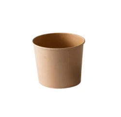 36Oz/1100ML Disposable Eco Friendly Takeaway Kraft Paper Bowl With Lid For Food And Ice Cream Packaging