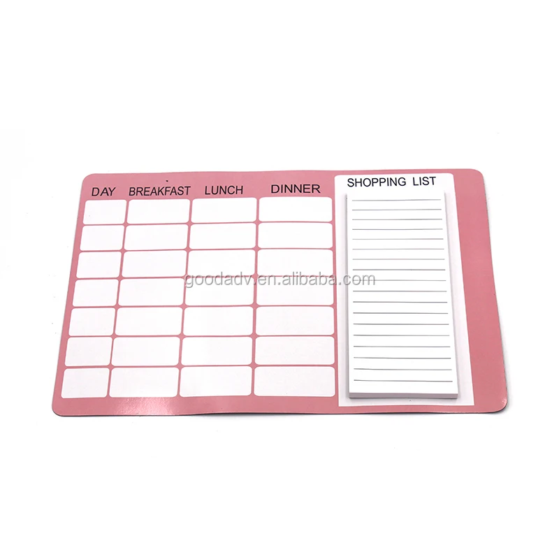 Custom Colorful Margine A5 Daily Writing Lined Tablets Memo Pad To Do List Notepad with Giant Magnet
