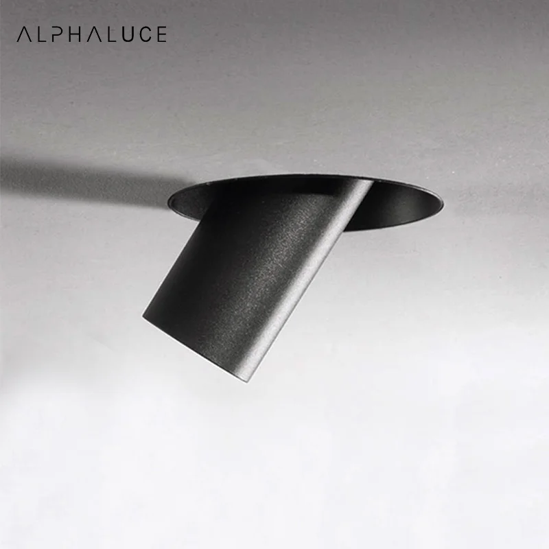 COB Dimmablee Trimless Tube Single Ceil Light Alpha Downlight Recess Long Spot Led