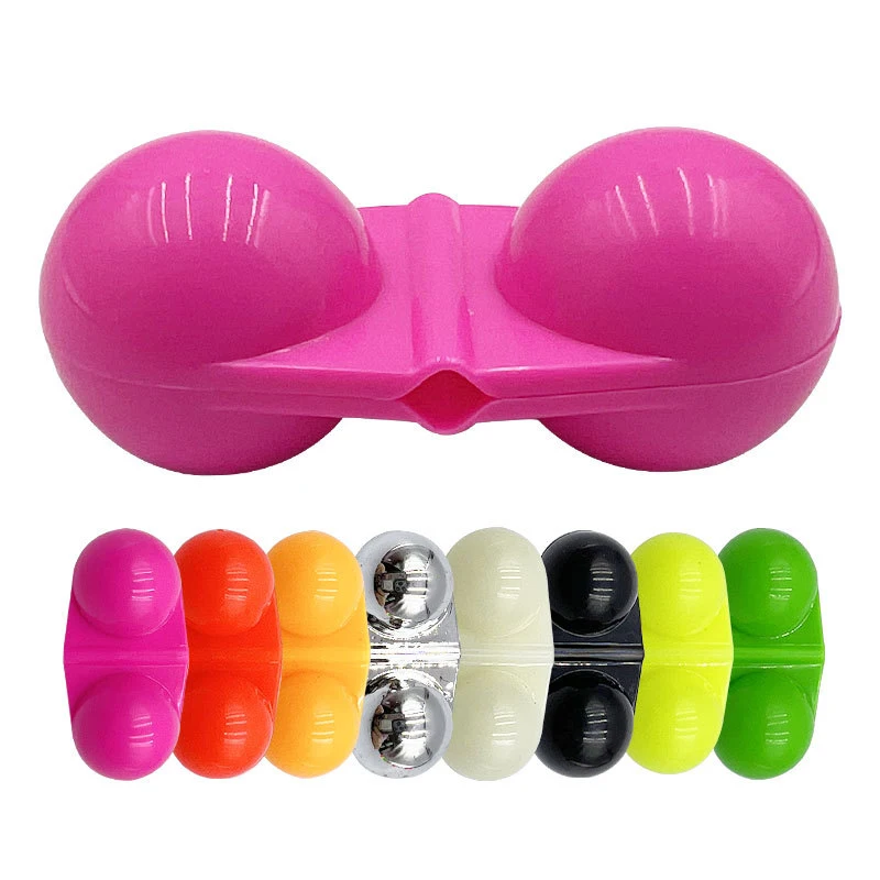 Catfish rig rattle with bell rig Plastics Fishing Double Rattle Beads