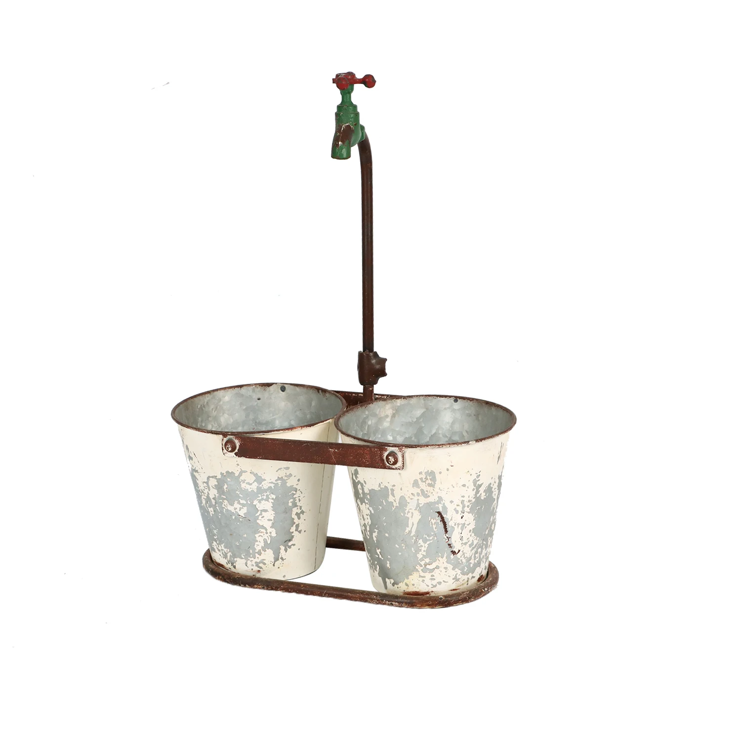 Online Shop Hot Selling Watering Garden Art Light Decoration Garden Strand Sculptures & Statues Water Faucet Planter