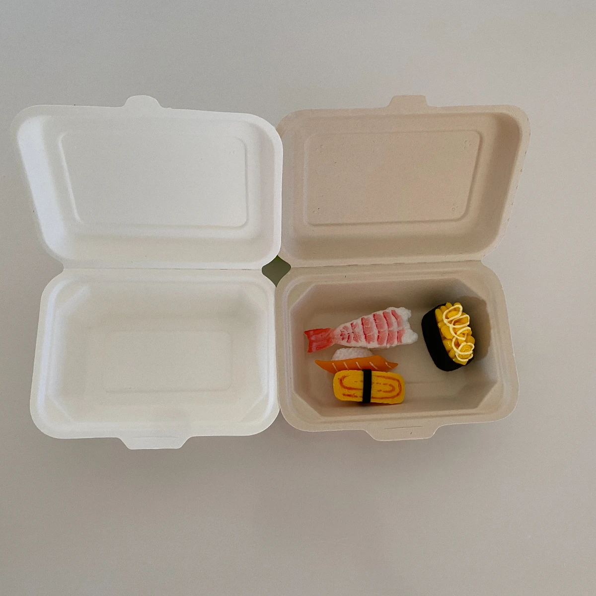
Lz-B004 Eco-Friendly bagasse food packaging biodegradable container lunch box 