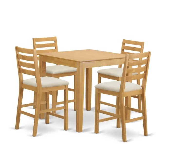 Factory High Quality Wholesale Solid Wood Rectangle Table Modern Simple Natural Oak Finish Wood Dining Table