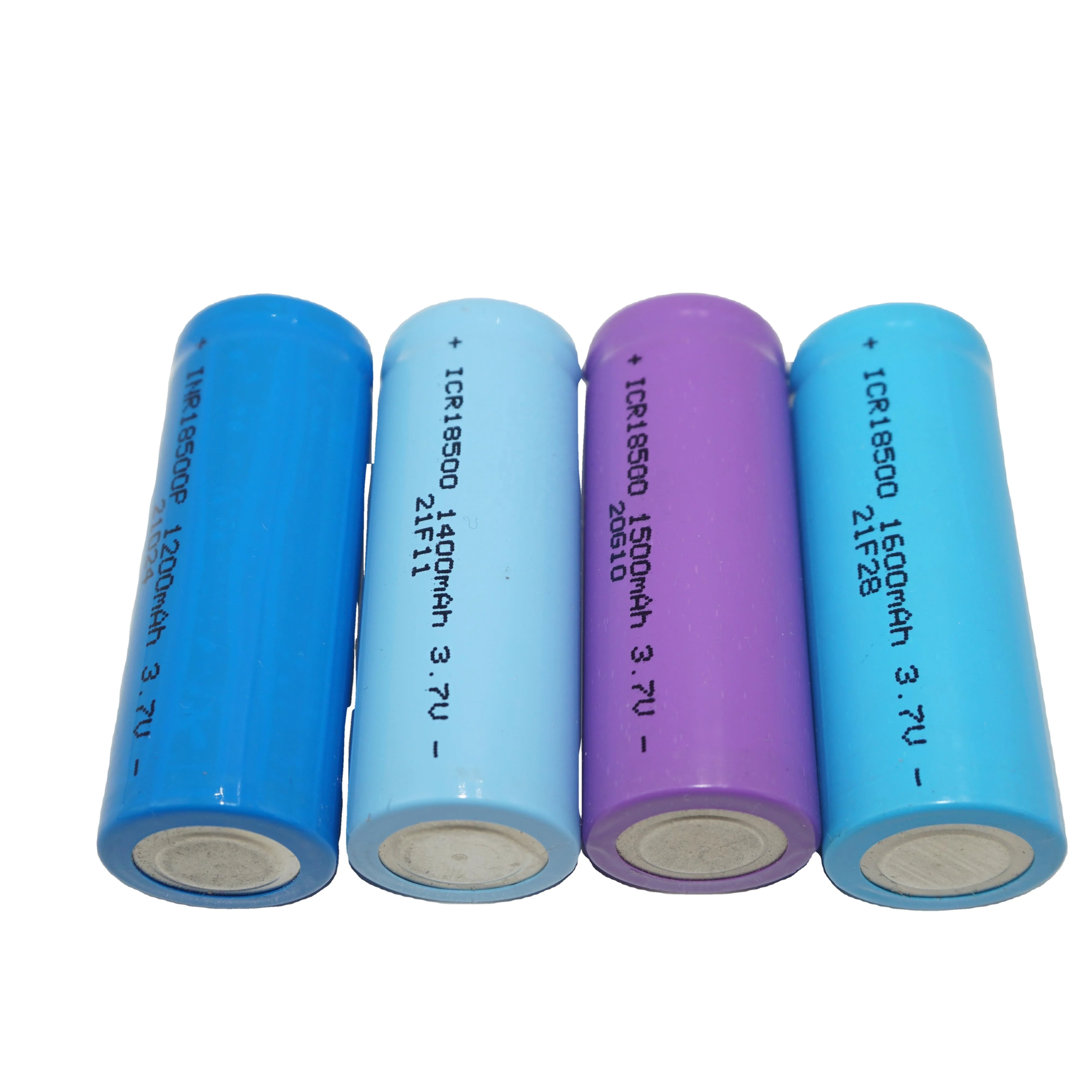 INR18500 3.7V 1600mAh li-ion rechargeable battery cell A size cylindrical lithium battery