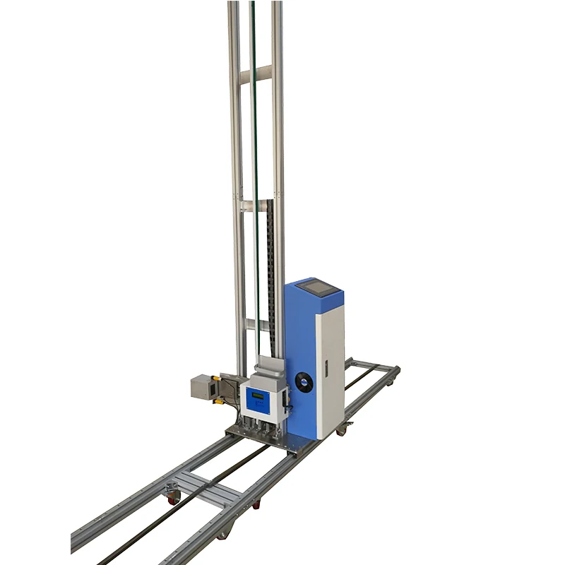 2024 New Wall Floor printer with wheels rails double heads 2-in-1 wall floor printing machine CMYKW UV ink