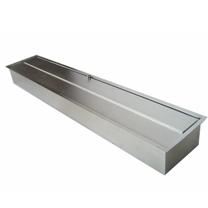 2022 Latest desgin real flame long ethanol burner fireplace ethanol burner fire box