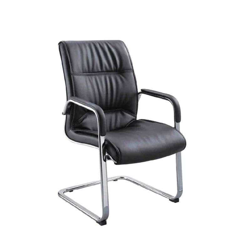 Wholesale Office Funiture Conference Room Swivel Leather Visitor Chair With