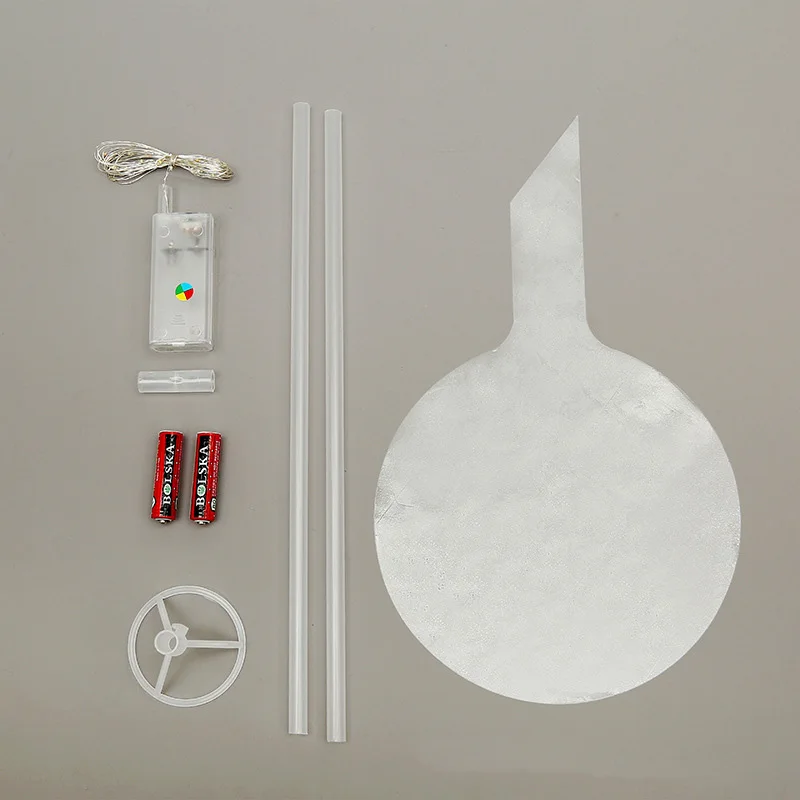 Factory Price BOBO Ball With Battery LED Light 20inch Inflatable Balloons Stick Handle Colorful Wedding Decoration Party