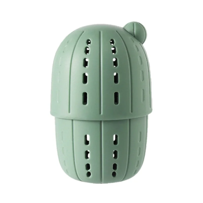 Silicone Cactus Shape Beauty Egg Storage Case Cute Storage Tool Suit To Beauty Makeup Puff