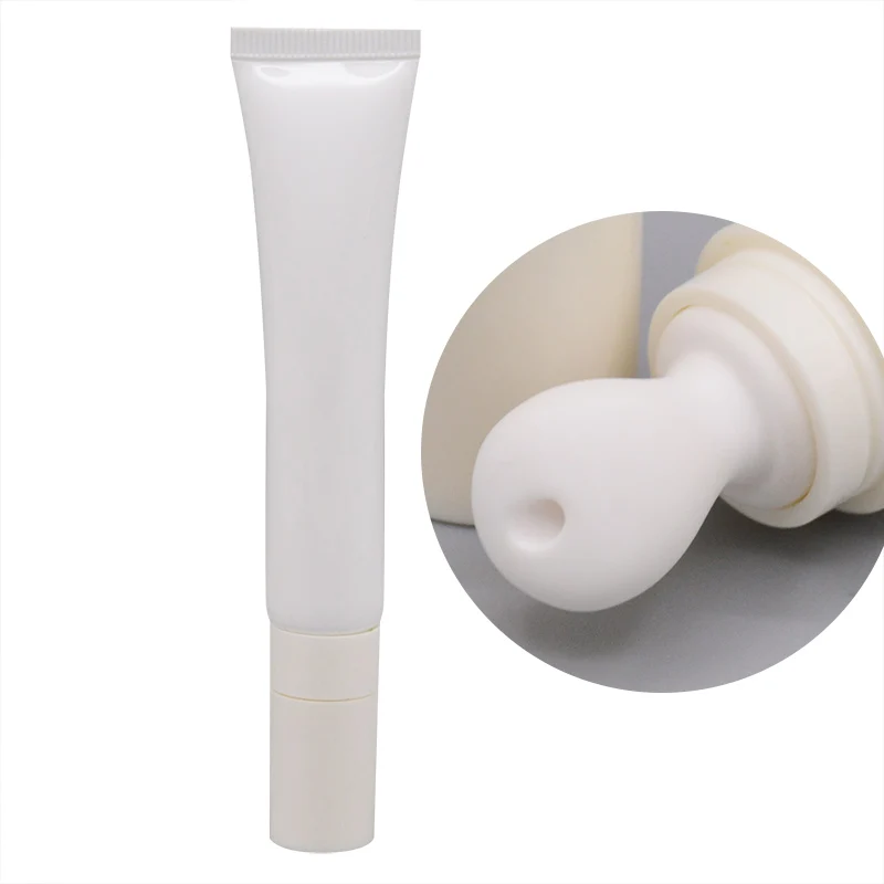 D19mm Eye Cream Tube Ceramics Massage Top Applicator Massage Tube Packaging Cosmetics Plastic Custom Color Round Shaped 10000pcs