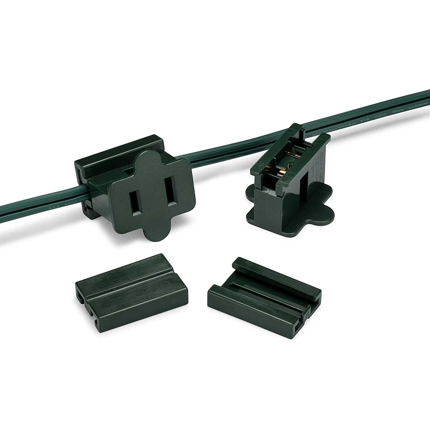 Clear Zip Plug Lighting String Slide-on Plug Transparent Quick Plug