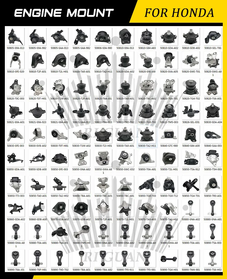 High Quality 50820-TEA-T01 50850-TBA-A81 50890-TBA-A82 ENGINE MOUNTING SETS for HONDA CIVIC CIVIC FC5 FK5 1.6 1.8 CVT 2015-2020