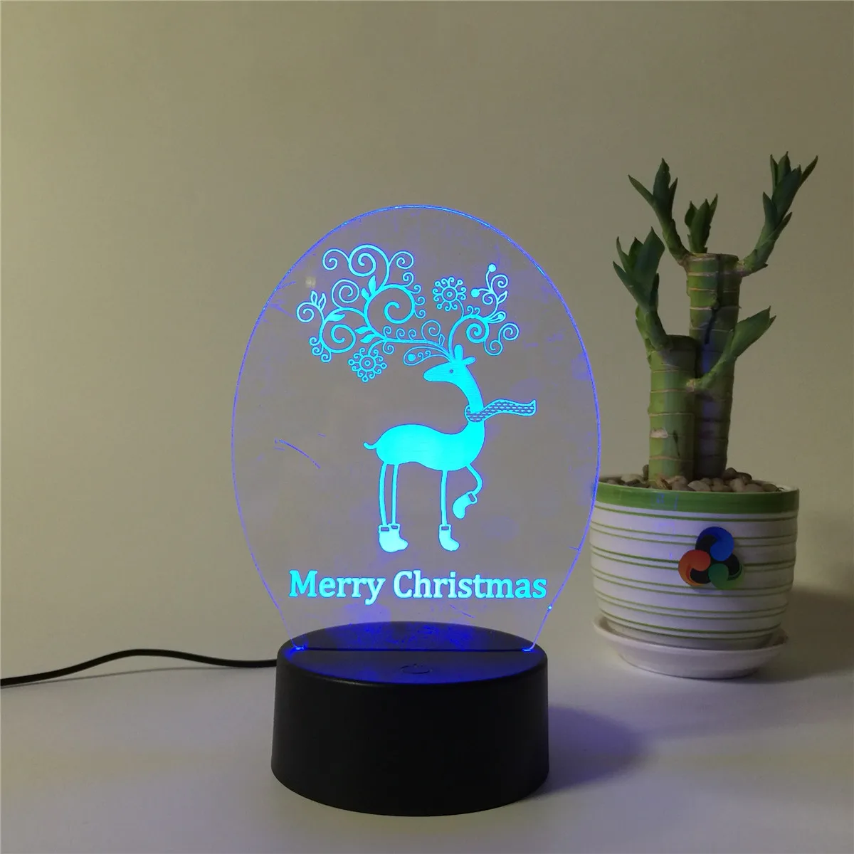 Decorative Remote Night Light BTS 3D LED Night Light Kids Toy Christmas Night Lamp For Children