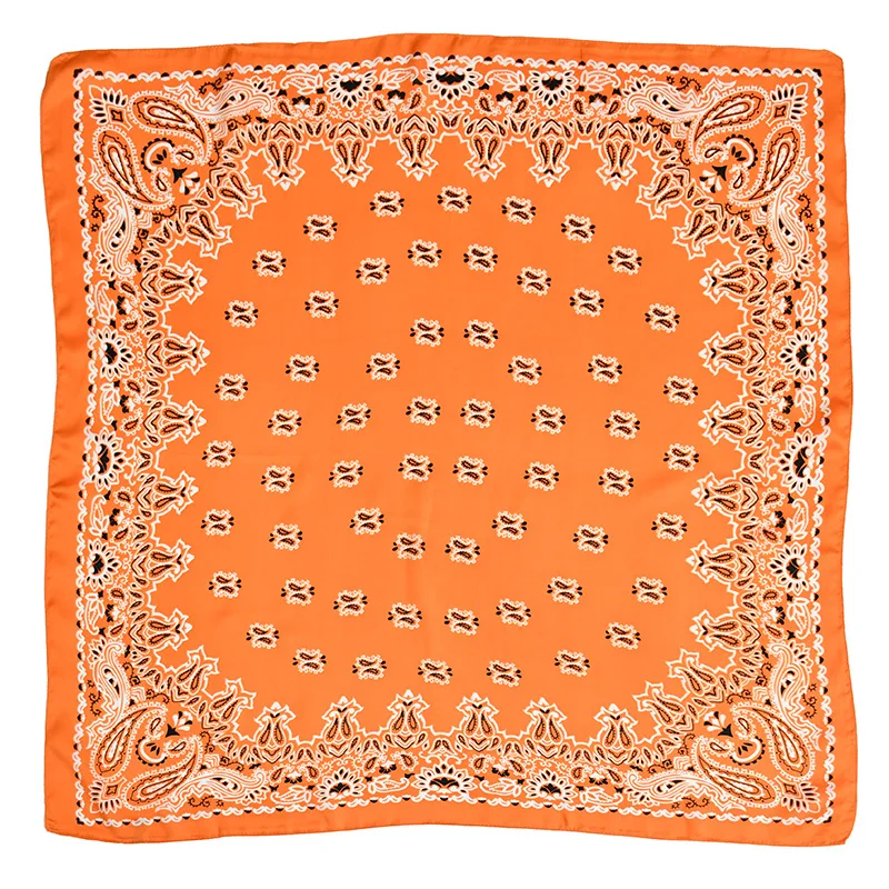 Cross-border new arrival printed square scarf ribbon70*70cmElegant small scarf satin vintage paisley silk scarf set System