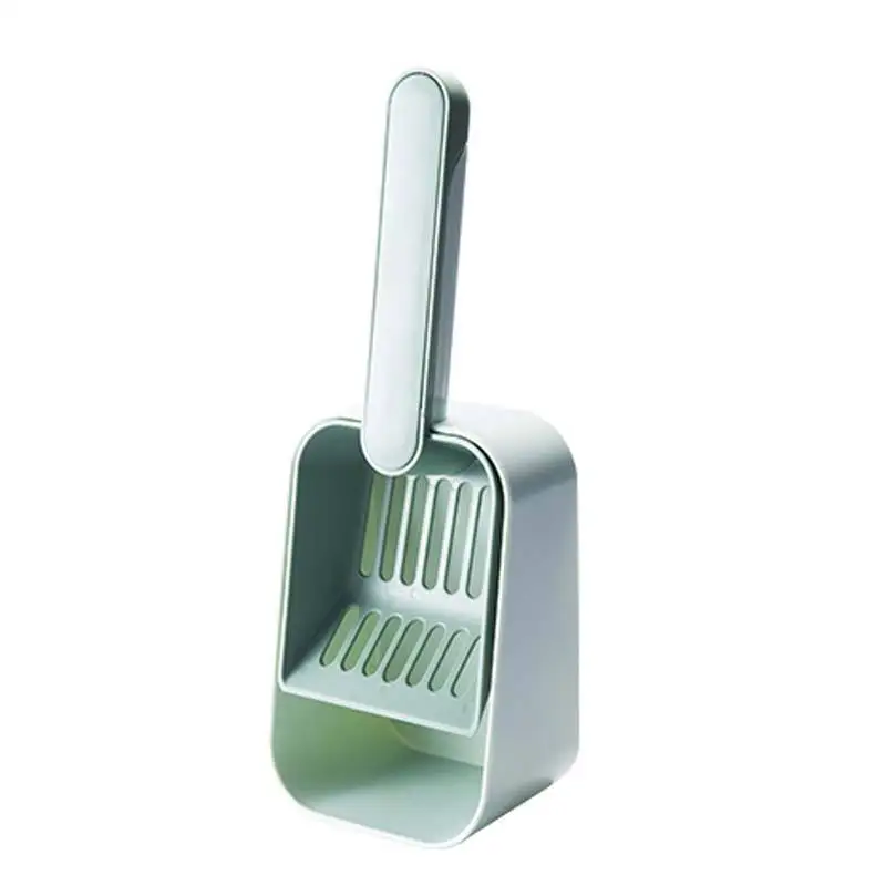 Durable 2022 new design big hole Pet dog Litter Waste Scooper Cat Sand Shovel set with container